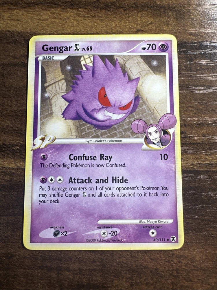 Gengar GL 40/111 Rising Rivals Holo Rare Pokemon Card