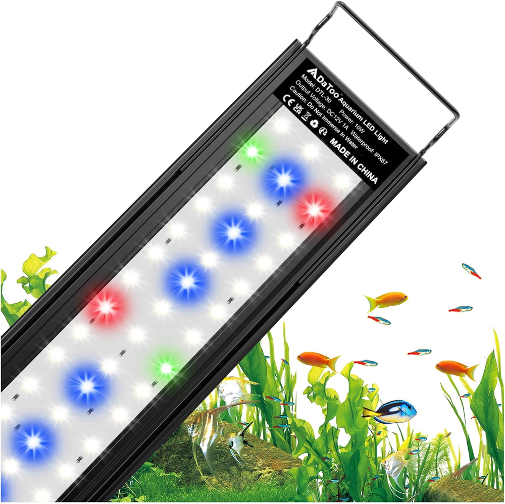 Aquarium LED Light Full Spectrum Fish Tank Lights White Blue Red Green Multi-Col