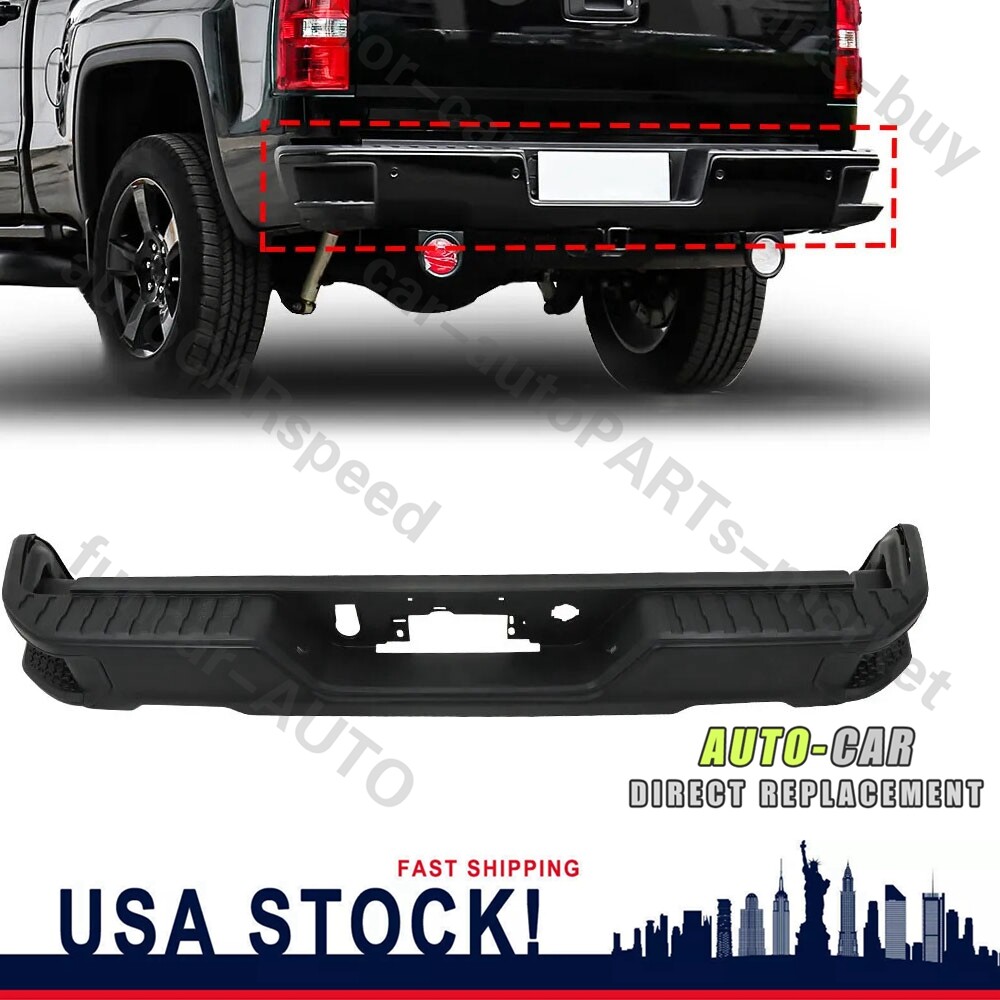 Fits 2019-2023 Silverado Sierra 1500 Steel Rear Bumper w/ Dual Exhuast GA