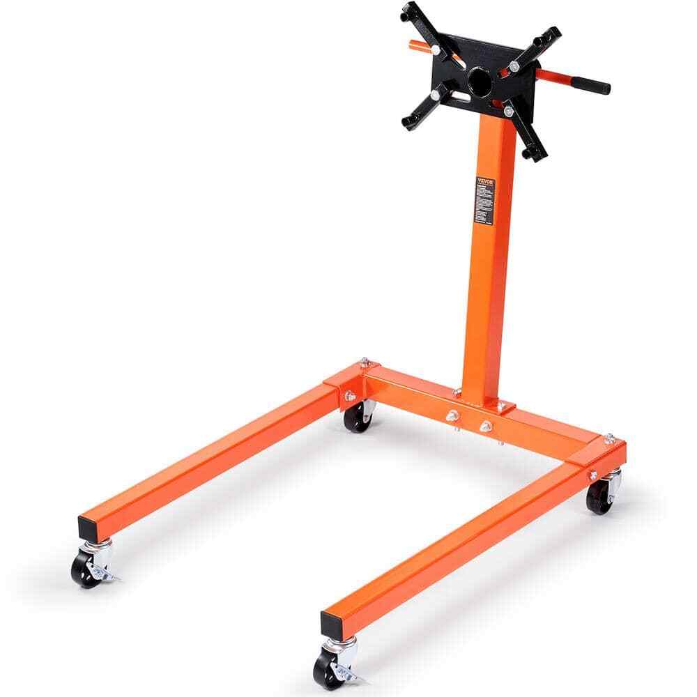 1300 lb Rotating Engine Stand Cast Iron Motor Hoist Dolly