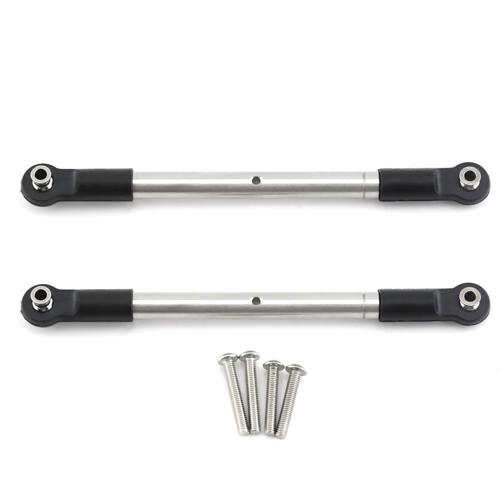 2Pcs Adjustable Front Steering Tie Rod Set Compatible with TRAXXAS 1/10 MAXX 4x4 Truck Model 89086-4