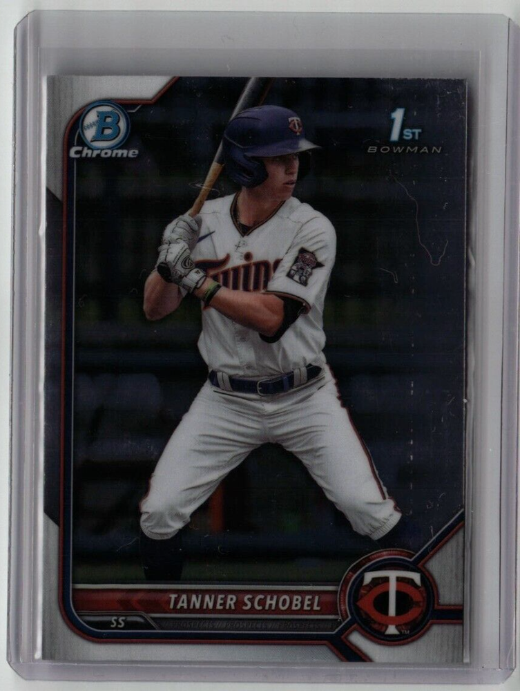 TANNER SCHOBEL ROOKIE BOWMAN CROMO 1er BDC-28 2022 MLB MINN TWINS ENVÍO GRATUITO