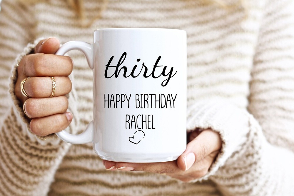 Personalised 30th Birthday Mug 30th Birthday Gift For Her 30th Birthday Gift For