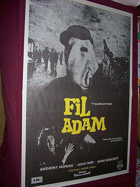 ELEPHANT MAN  rare original Turkish 1 sheet + PRESS