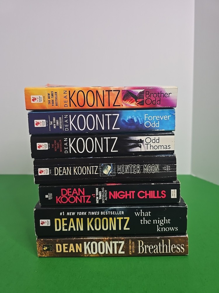 Dean Koontz Book Lot of 7 Paperbacks – Odd Thomas Trilogy + Thriller Novels VG