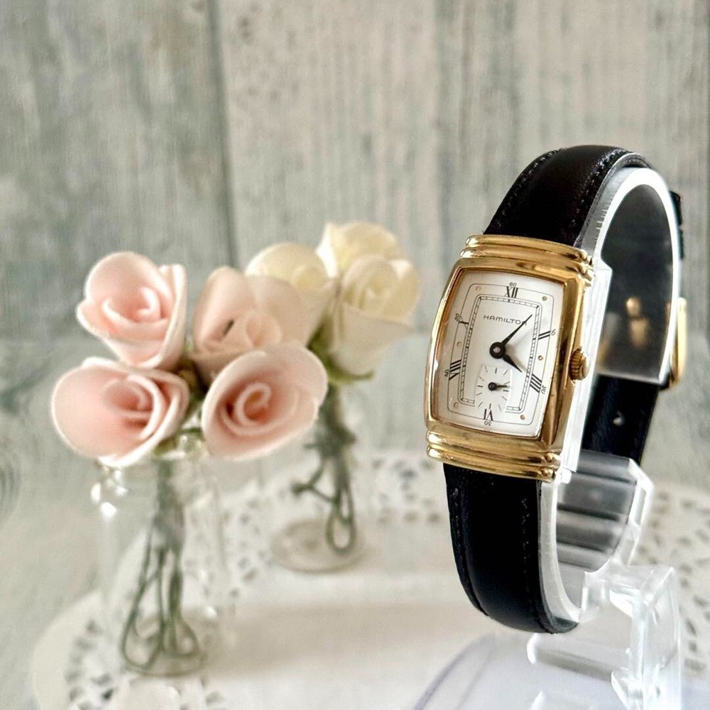 Vintage Hamilton Benton 6200A Gold Watch From Japan Pre-Owned
