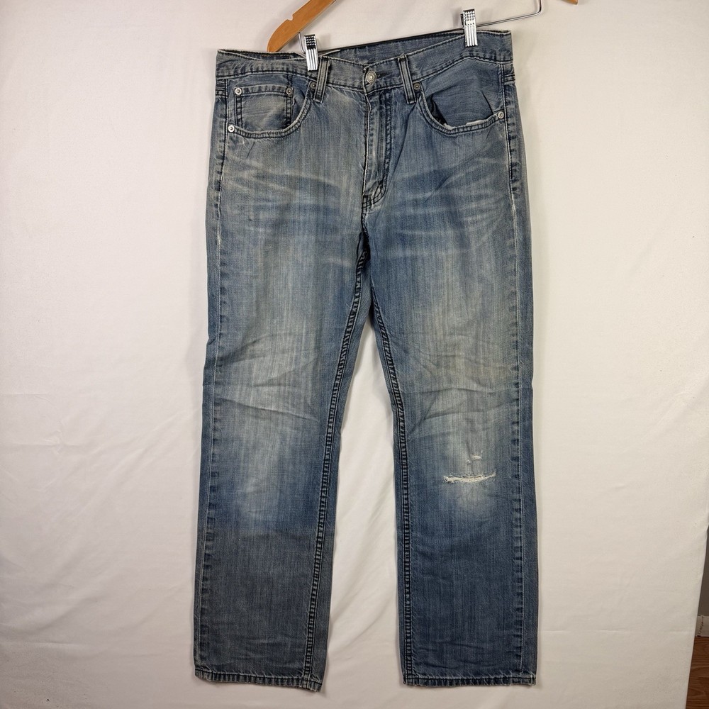 Levi’s 559 Jeans Men’s 33x34 Blue Light Wash Denim Relaxed Fit Straight Leg