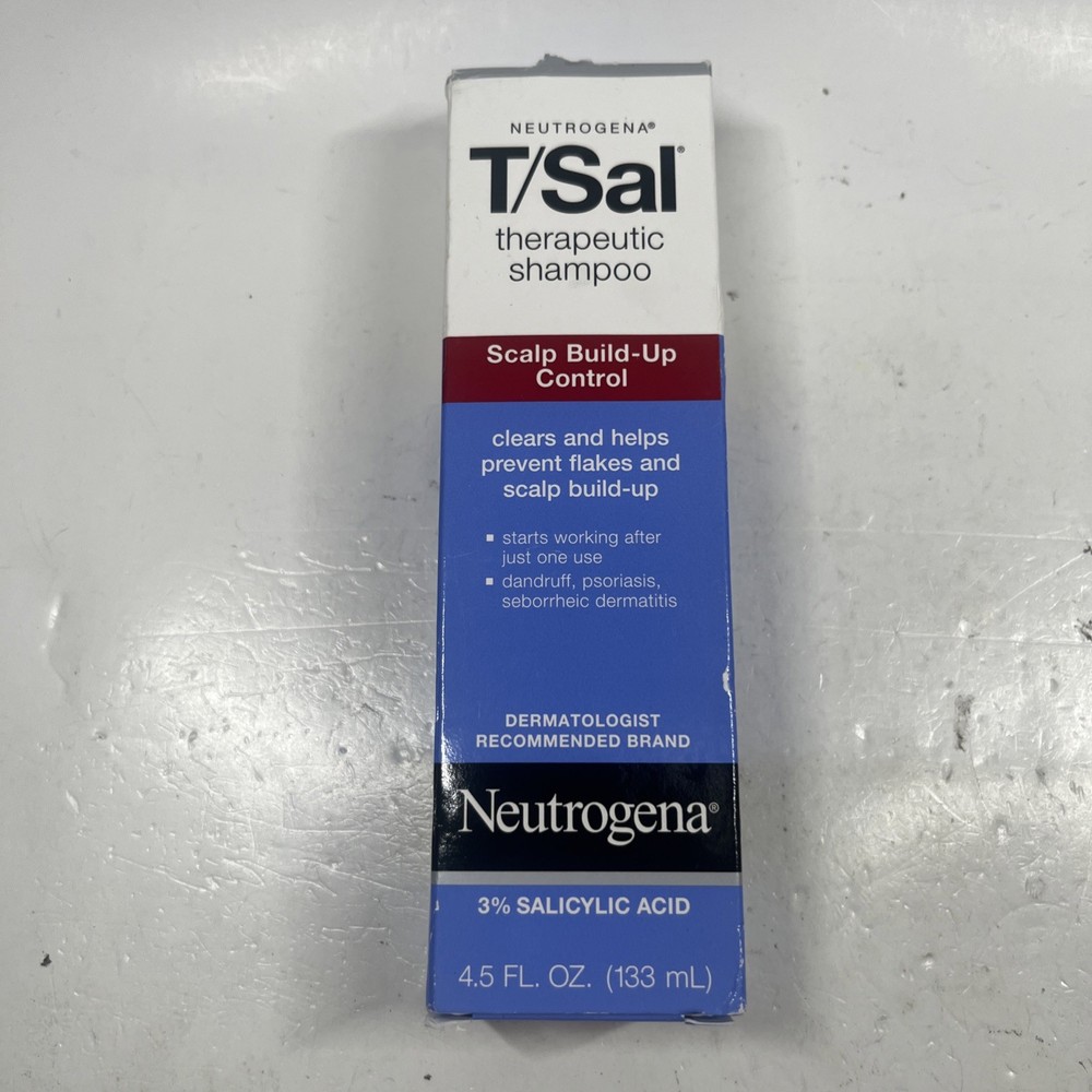 Neutrogena T/Sal Scalp Build-Up Control Shampoo 4.5oz Therapeutic Formula Exp 02/2027