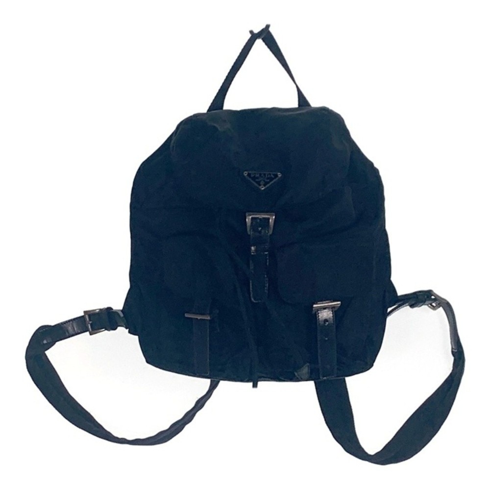 RARE Prada B6677 Mini Black Nylon Backpack Tessuto