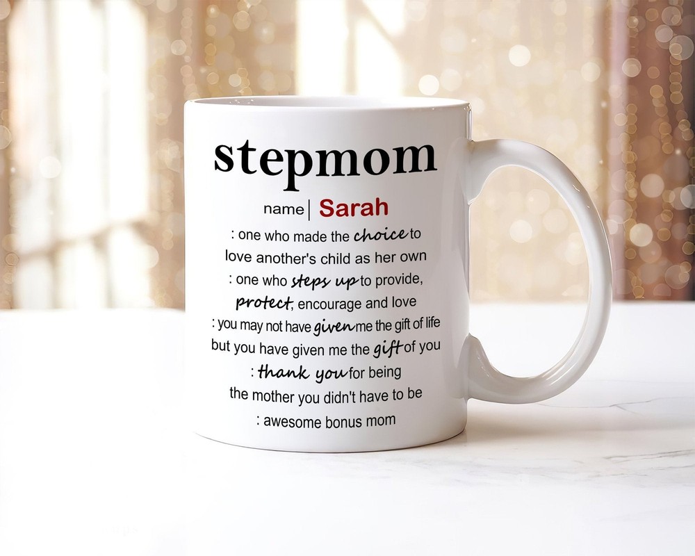 Personalized Stepmom Define Mug Bonus Mom Mug Stepmom Birthday Gift Mug Mug For