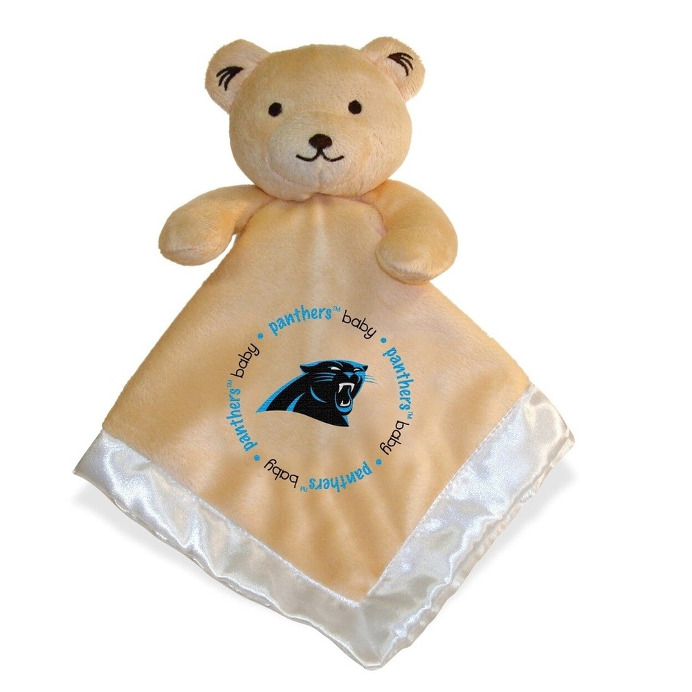 Carolina Panthers Security Bear Tan Soft Plush Kids Toy 14In Embroidered Logo