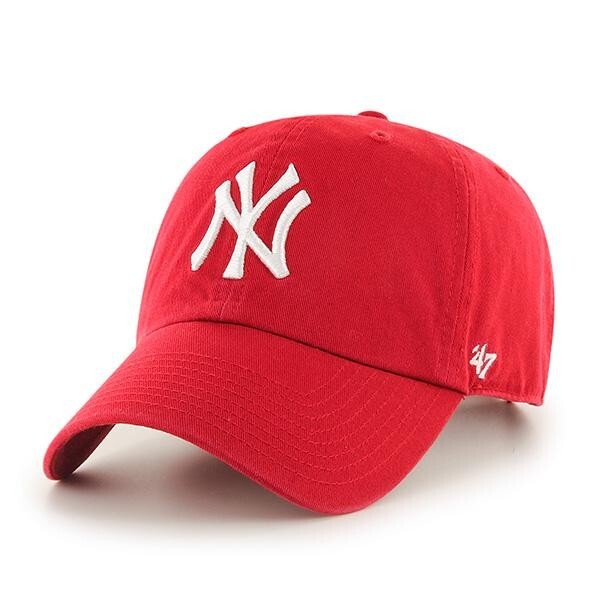 New York Yankees '47 Brand Red Clean Up Adjustable Dad Hat