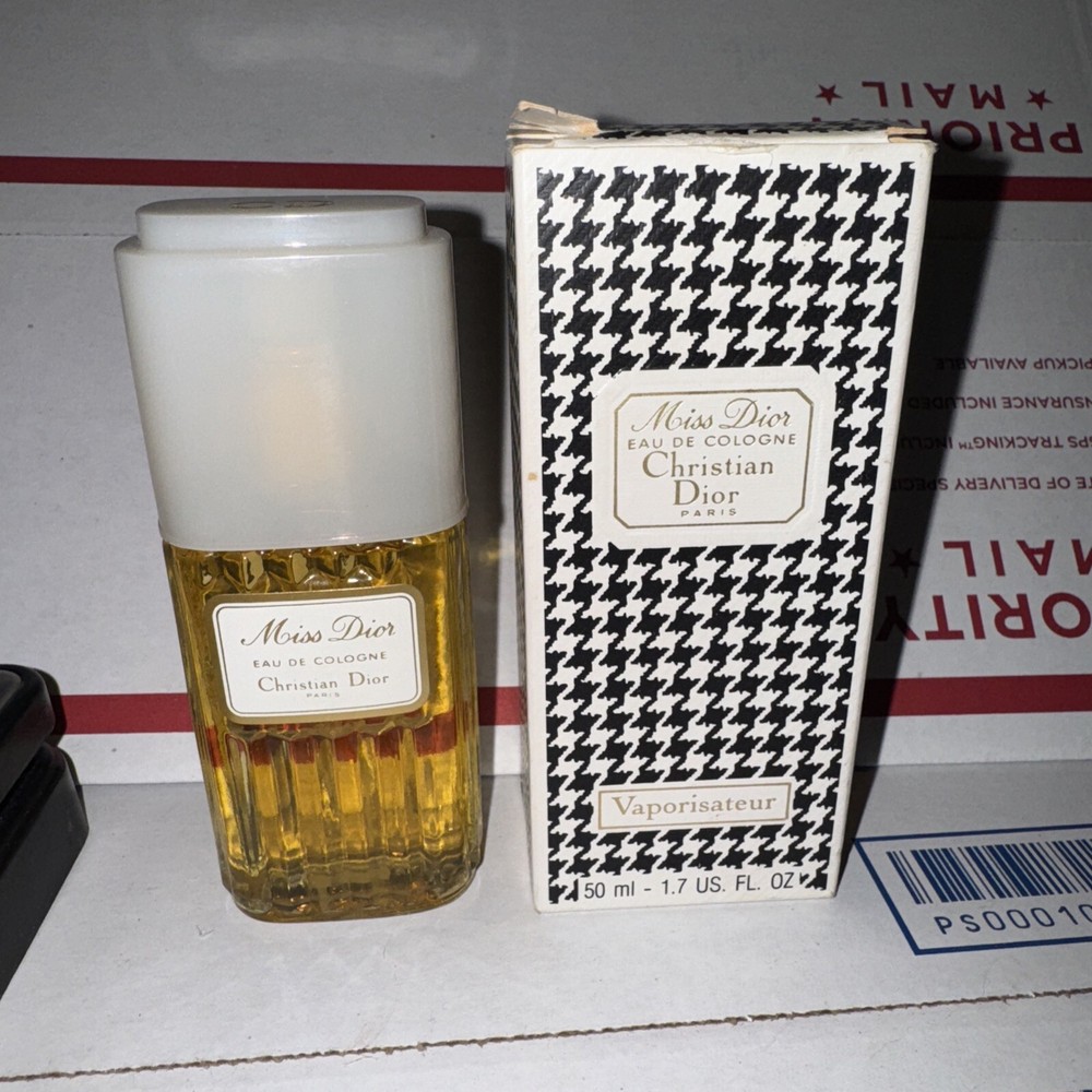 Vintage Miss Dior Eau De Cologne 50ml 1.7oz with Original Box-image
