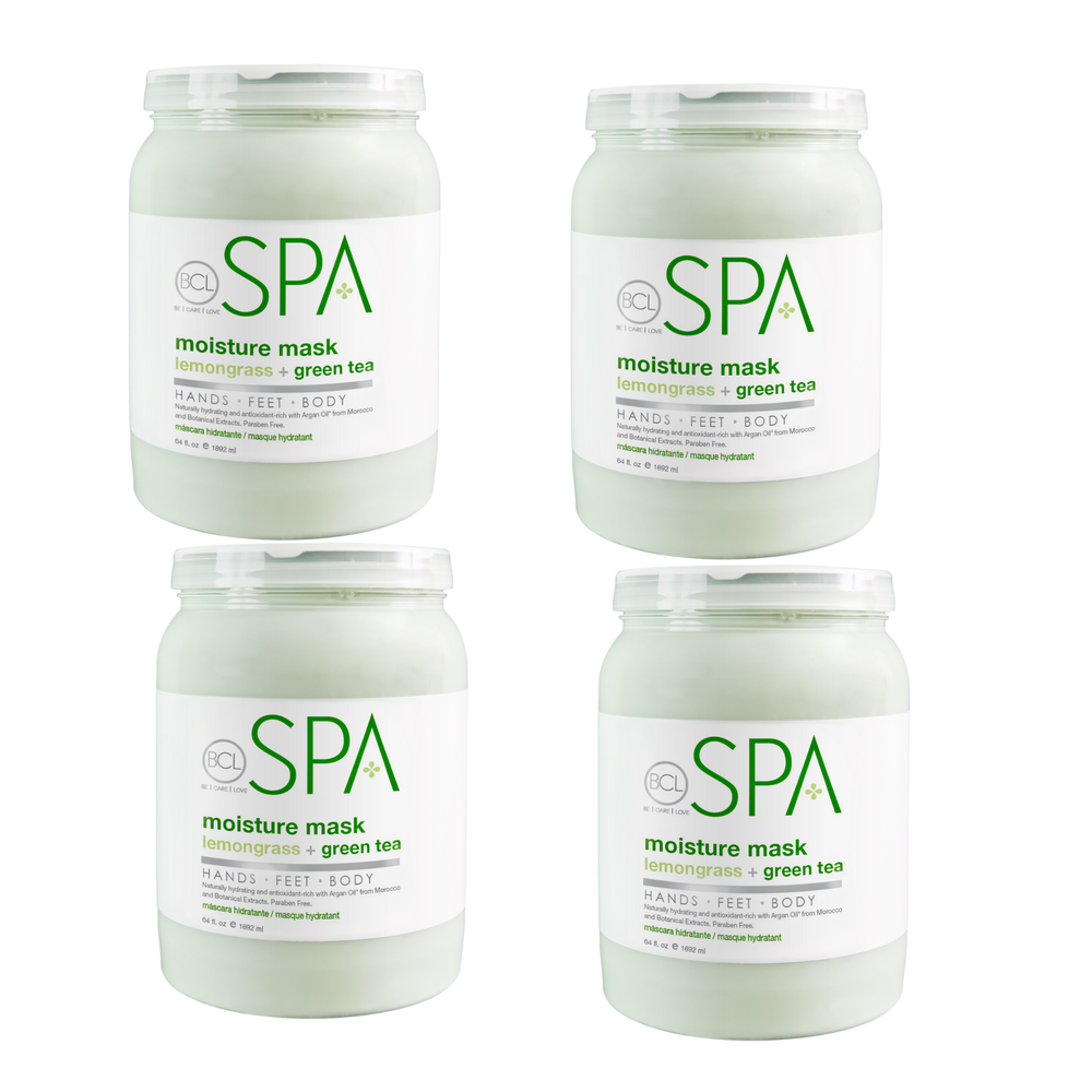 BCL SPA Moisture Mask Lemongrass + Green Tea , 64 oz. Case Pack Of 4