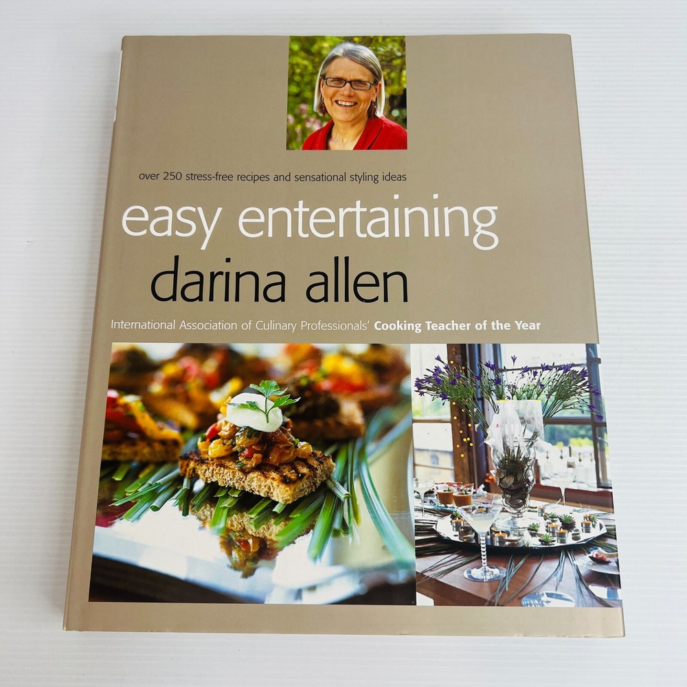 Easy Entertaining Cookbook by Darina Allen – Hardback Food Recipes for Effortless Hosting  
