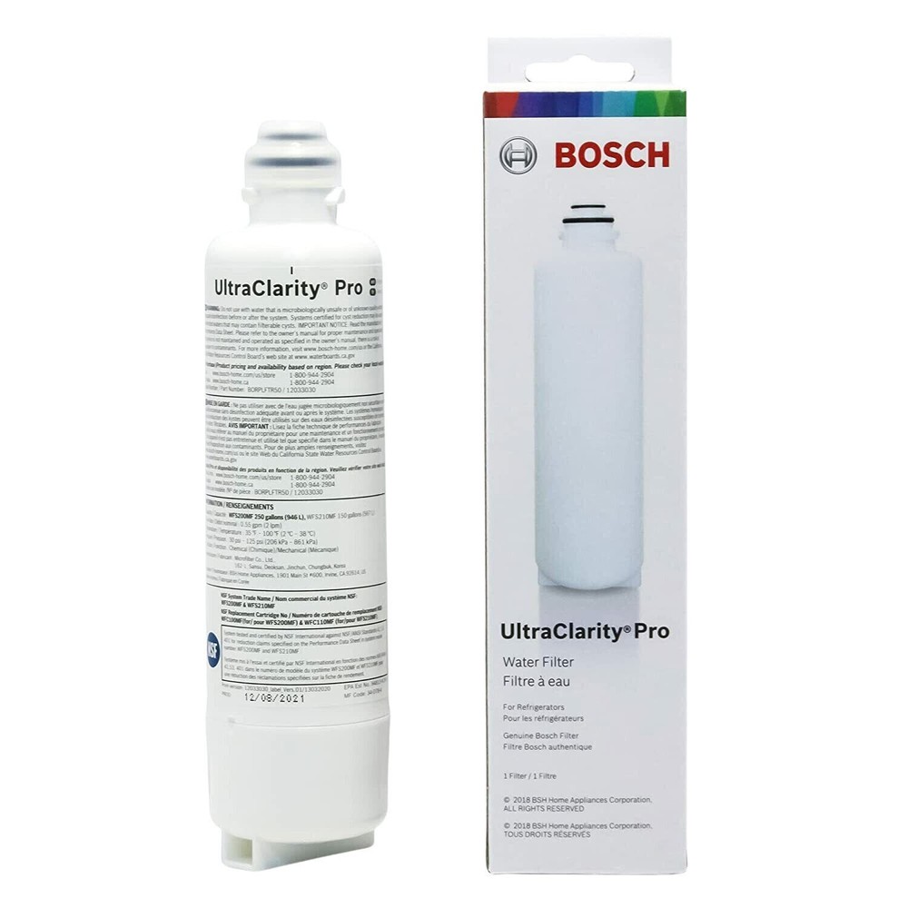 Bosch UltraClarity Pro Water Filter 1-Pack BORPLFTR55 RA450022 REPLFLTR55