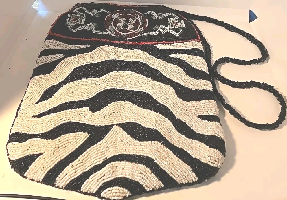By Kate Geddes TALISMAN Beaded Purse Native American style. New Made In India
