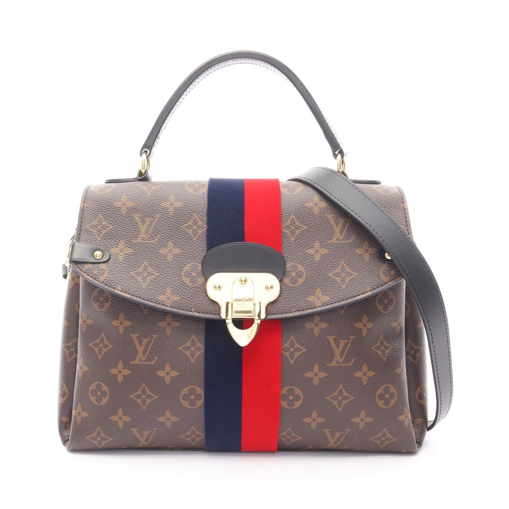 LOUIS VUITTON Georges MM shoulder Handbag M43778 Monogram leather Brown used