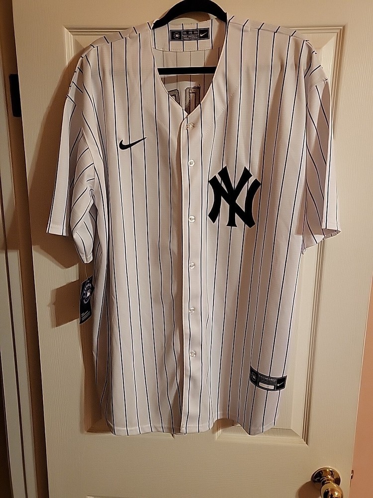 Aaron Judge New York Yankees White Pinstripe Jersey