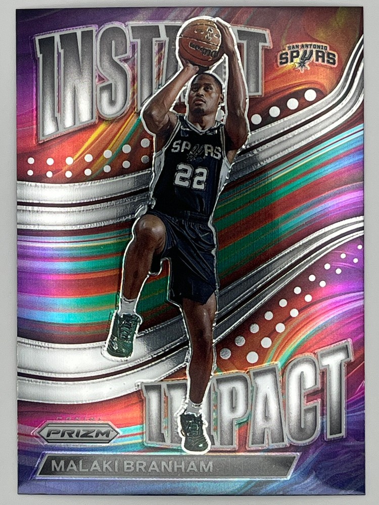 Malaki Branham Rookie Instant Impact 2022-23 Panini Prizm #12 San Antonio Spurs