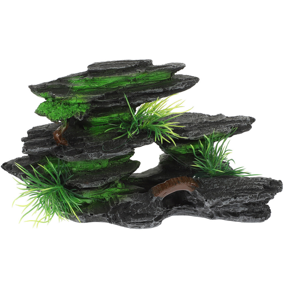 Paddling Rockery Ornament for Fish Tank and Aquarium Landscape Decor