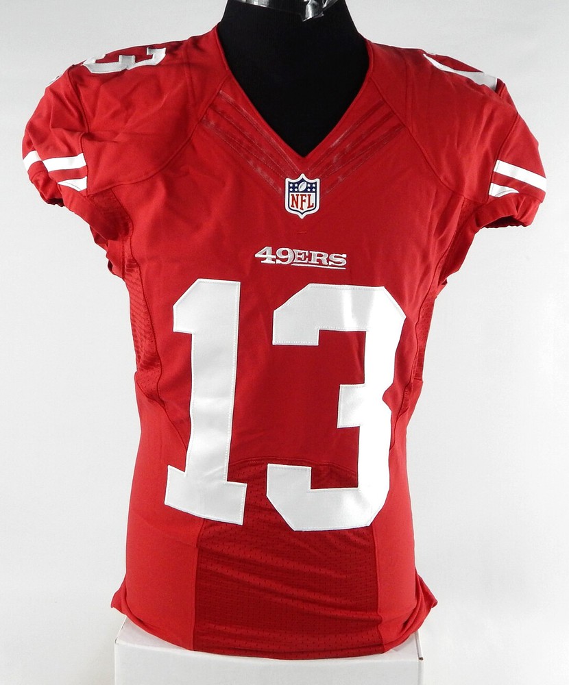 2015 San Francisco 49ers Aaron Burbridge #13 Game Issued Red Jersey 40 447