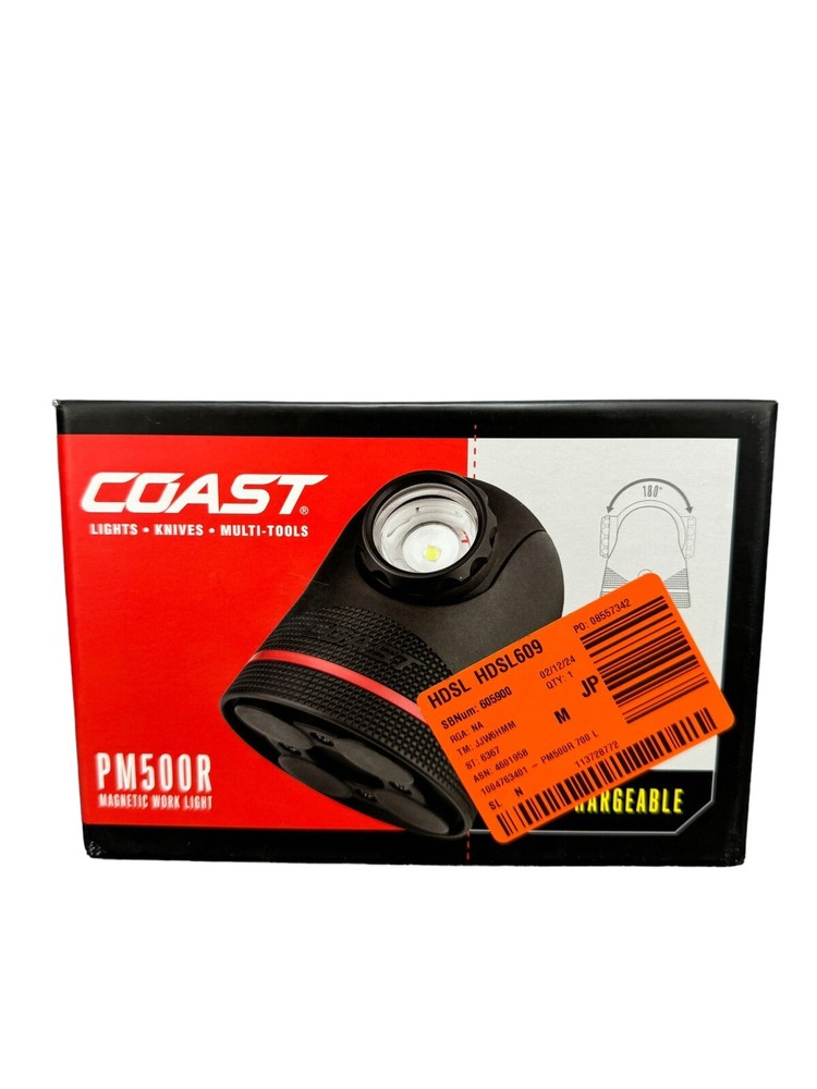 Coast PM500R Magnetic Work Light Rechargeable