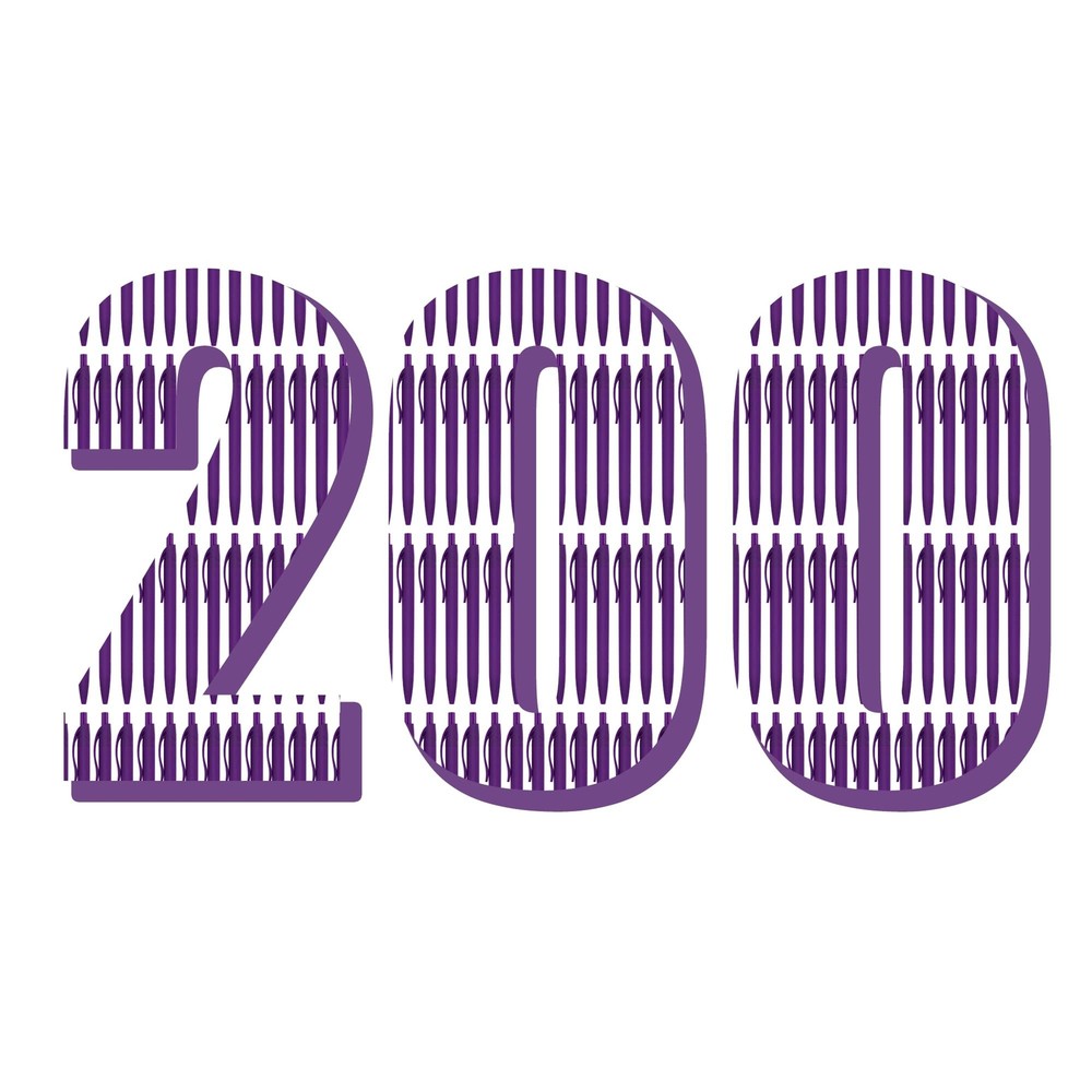 deegtran Pens Bulk, 200 Pack No Bleed Purple Barrel Click Pens, Wholesale Ret...