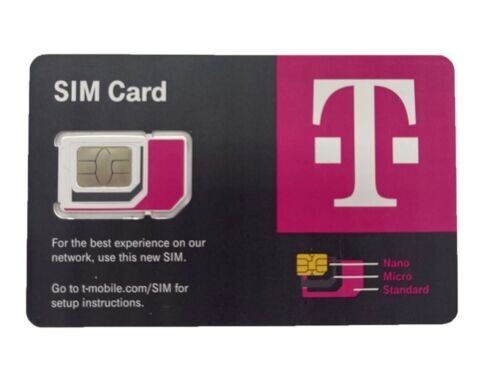 WHOLESALE LOT 10 T-MOBILE Triple Cut SIM Card R15 