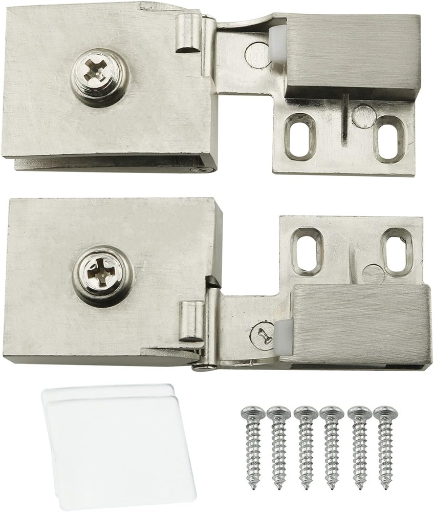 1 Pair 2Pcs of Glass Door Hinge Wine Cabinet Wine Cabinet Display Cabinet Embedd