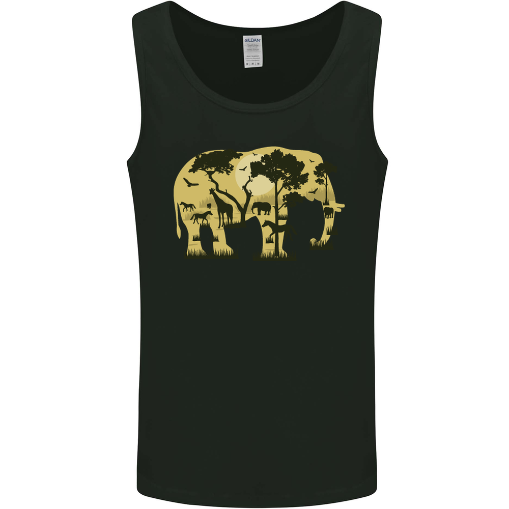 Elephant Ecology Animal Mens Vest Tank Top