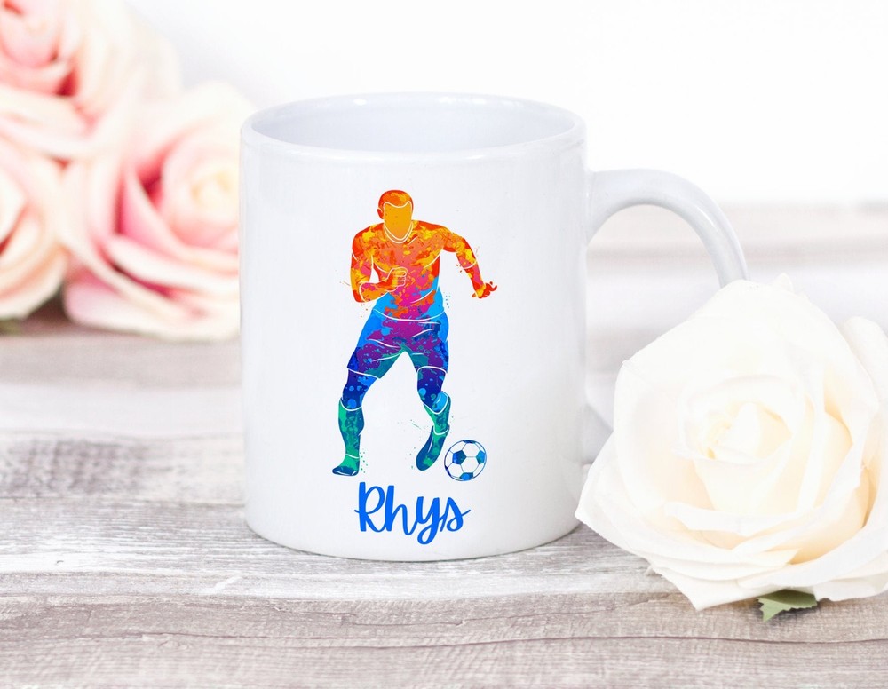 Personalised Football Mug Football Gift Football Gifts For Men Him Boyfriend Dad