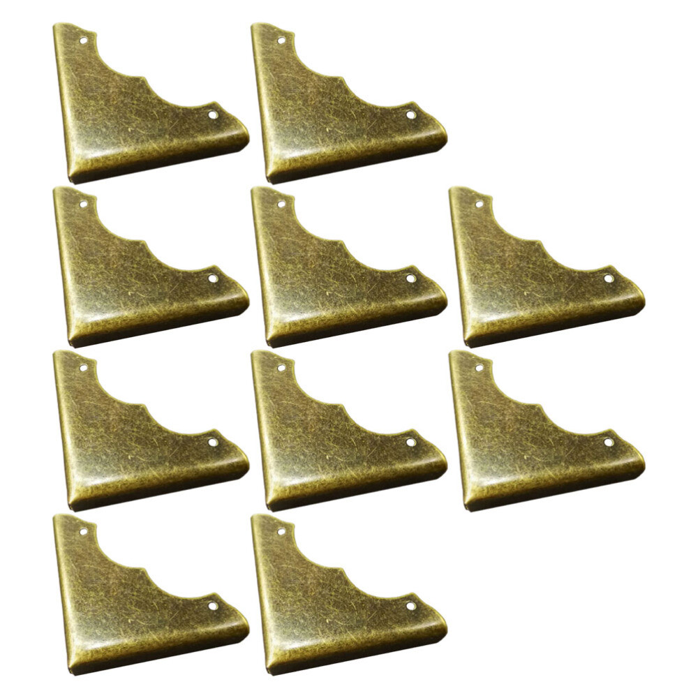 20PCS Antique Corner Bracket Metal Corner Guards Furniture Corner Protectors New