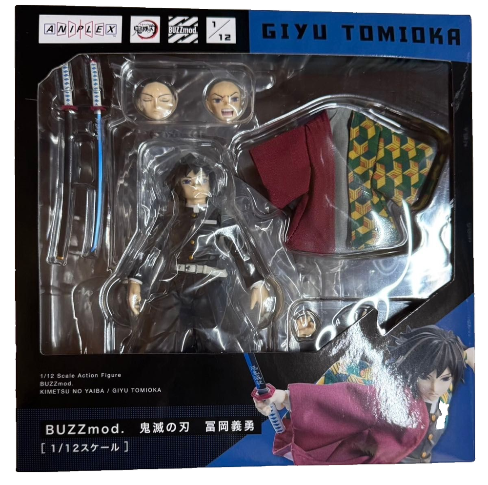 BUZZmod. Giyu Tomioka Demon Slayer 1/12 Action Figure ANIPLEX+ Exclusive New