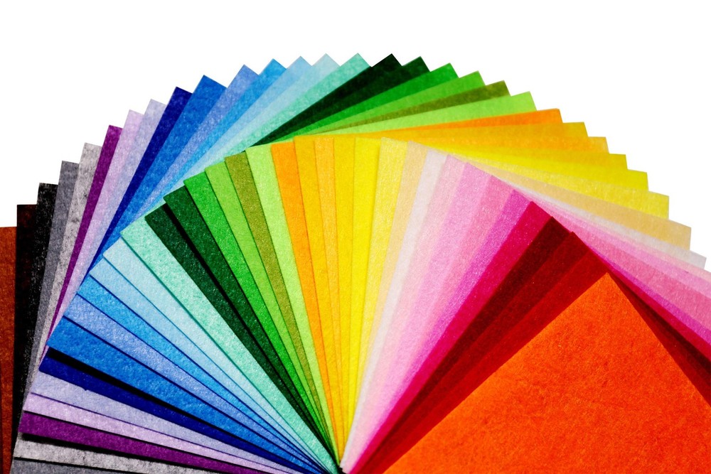 42PCS Colored Felt Fabric Sheets, 6 x 6 inches Macdori Craft Multicolor