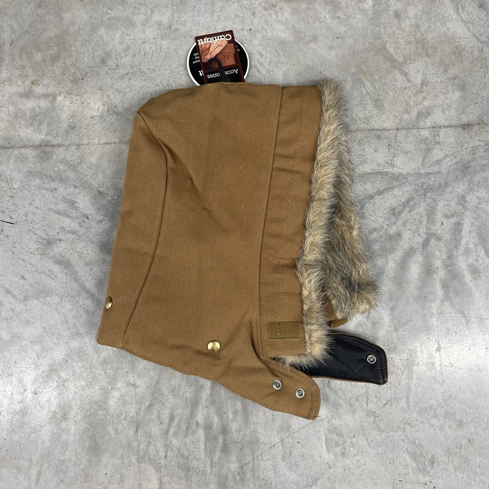 Carhartt A01 Brown Duck Quilt-Lined Jacket with Detachable Hood NWT