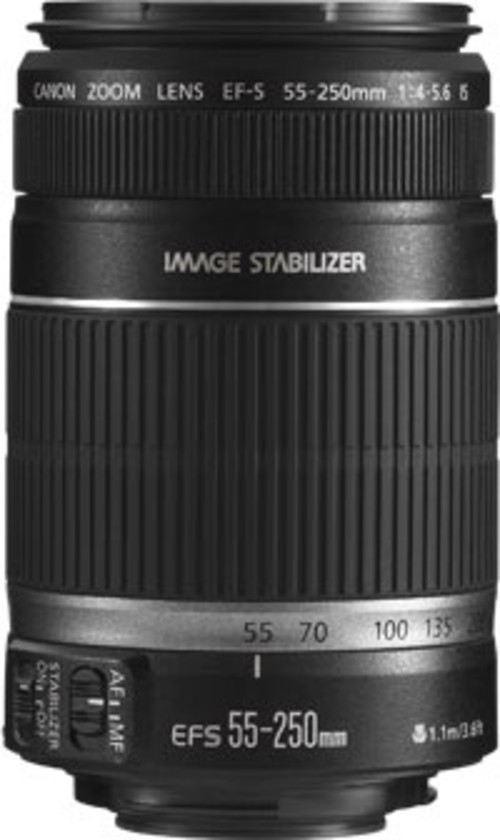 Canon EF-S 55-250mm f/4-5.6 IS II DSLR Lens with Image Stabilization