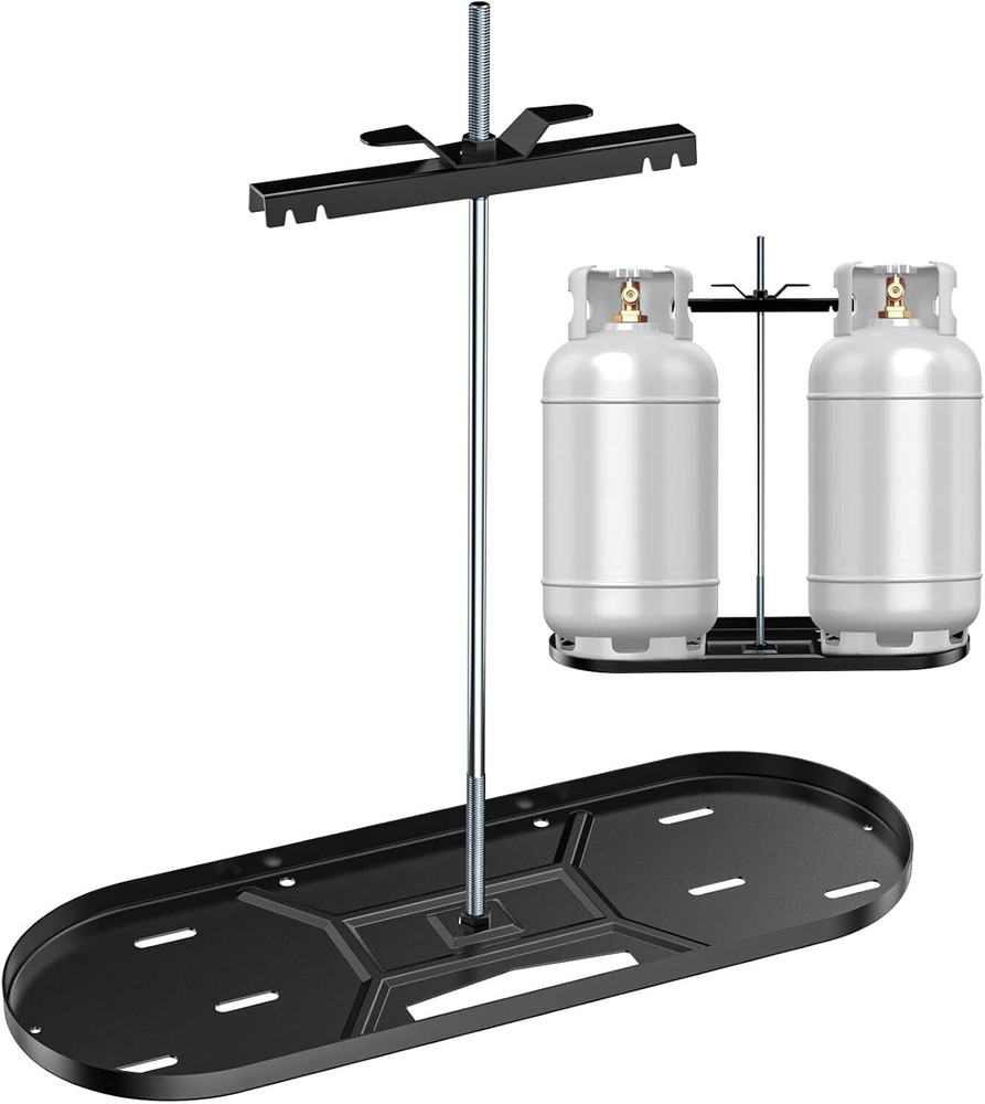 Lightweight RV Tank Holder for 30 lb Cylinders - Hitch-Mounted Propane Storage