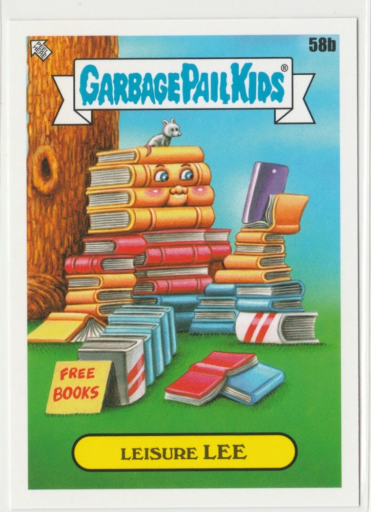 Leisure Lee Garbage Pail Kids GPK 2022 Book Worms Series 58b