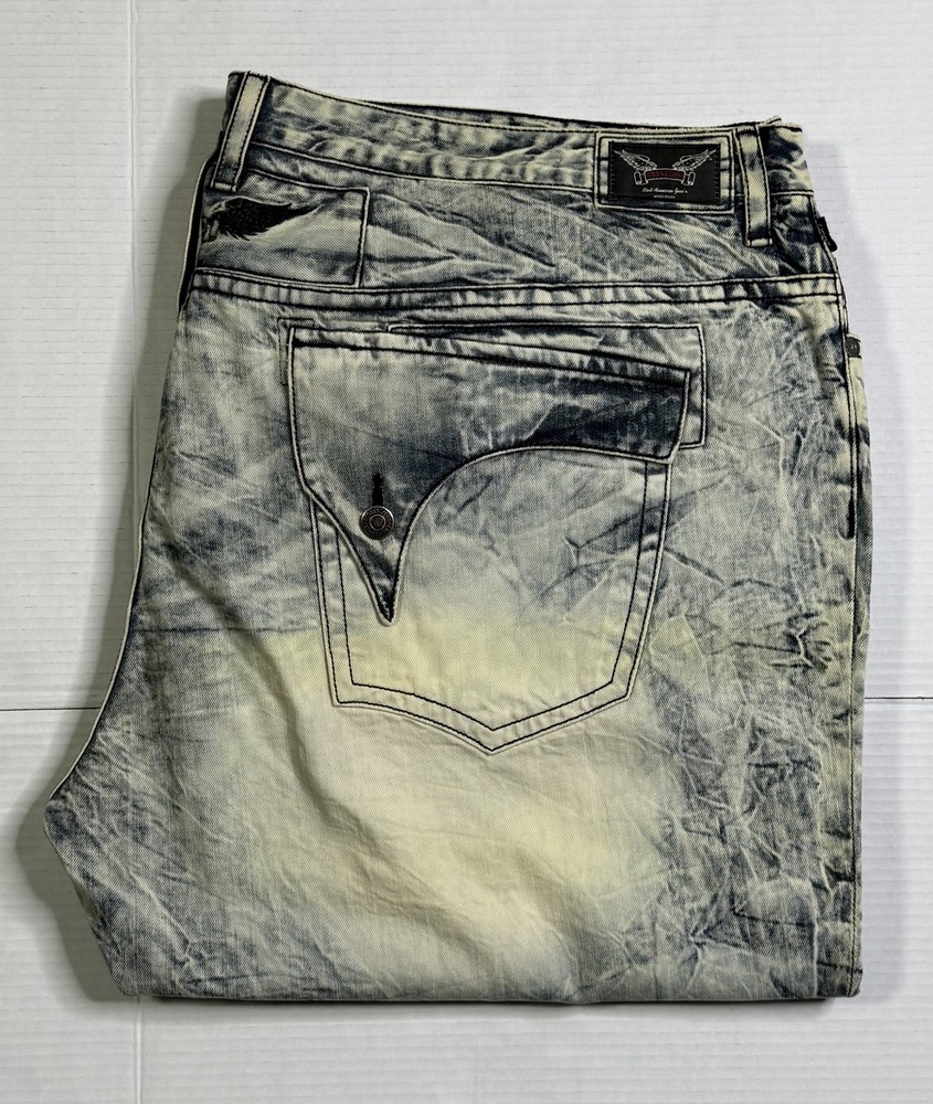 New Men’s Robin’s Jean Size 54 Style #D5696LFXX LONG FLAP Dye Light Blue