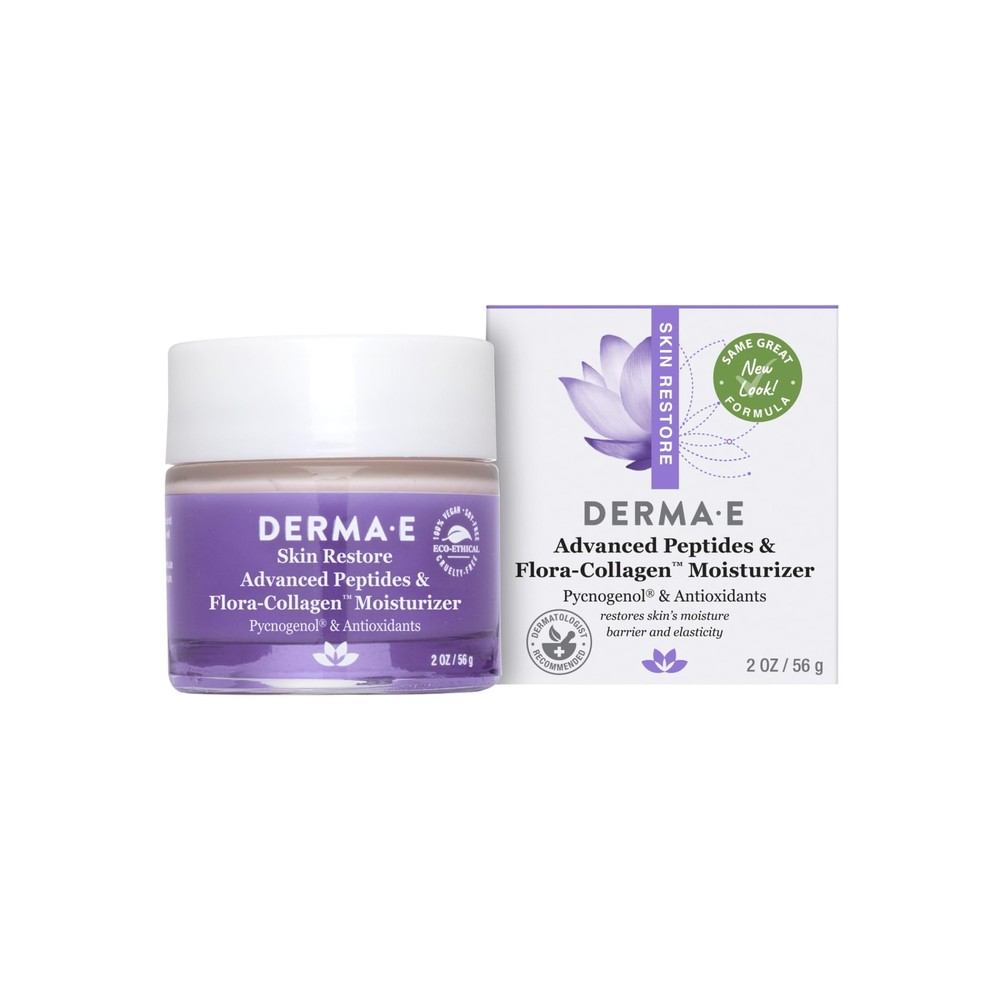 Derma E Peptides & Collagen Moisturizer Double Action Face Cream 2oz