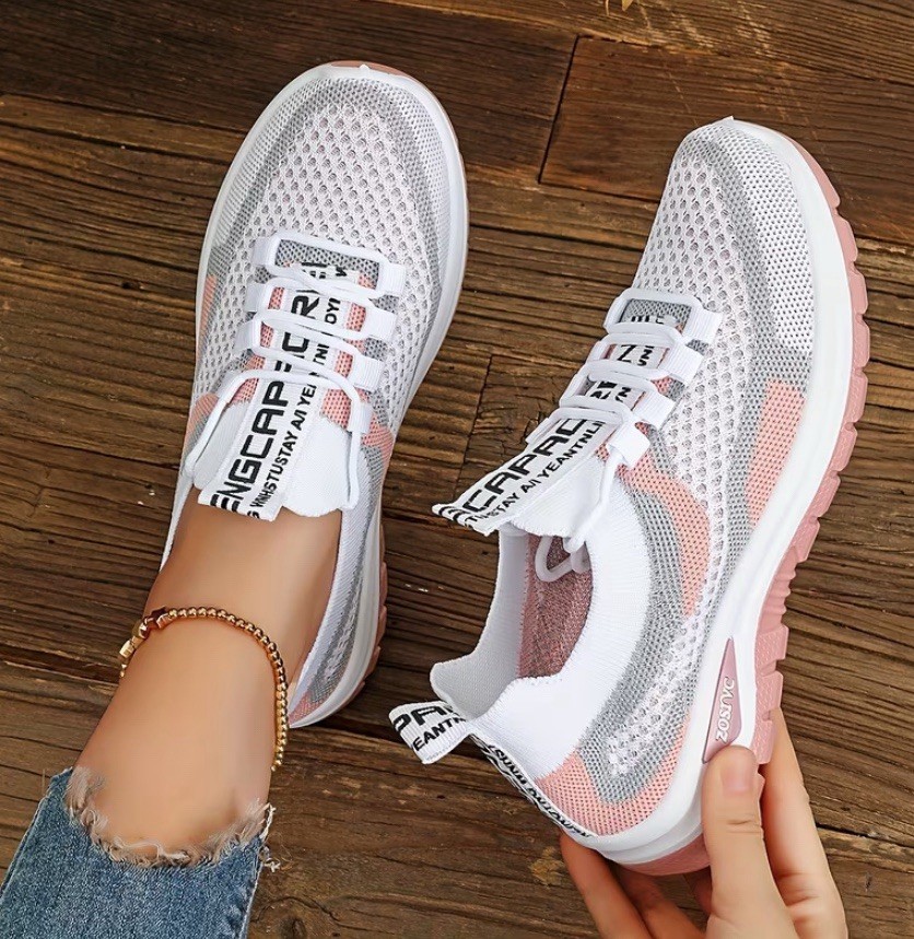 Women's mesh breathable casual athletic shoes, breathable, comfortable