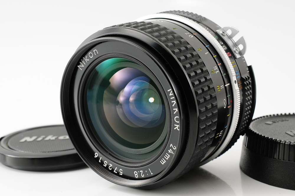 Nikon Ai Nikkor 24mm f/2.8 MF Wide Angle Prime Lens From JAPAN [Near MINT] #1139