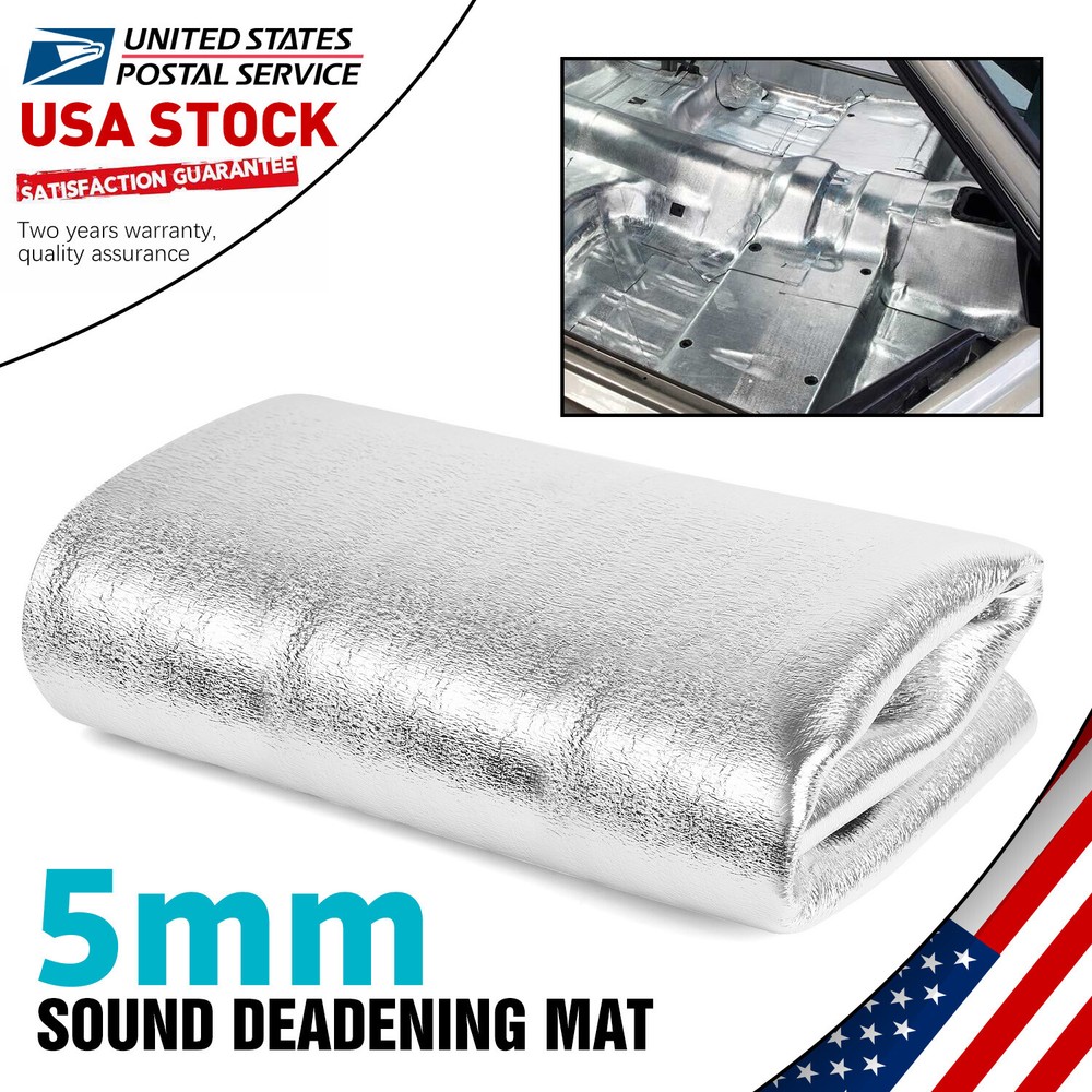 Car Sound Deadener & Heat Shield Mat for Hood, Firewall, Floor, and Seats  