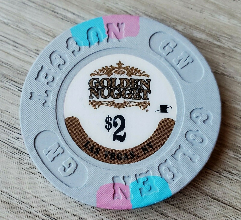 $2 Las Vegas Golden Nugget Casino Poker Drop Chip