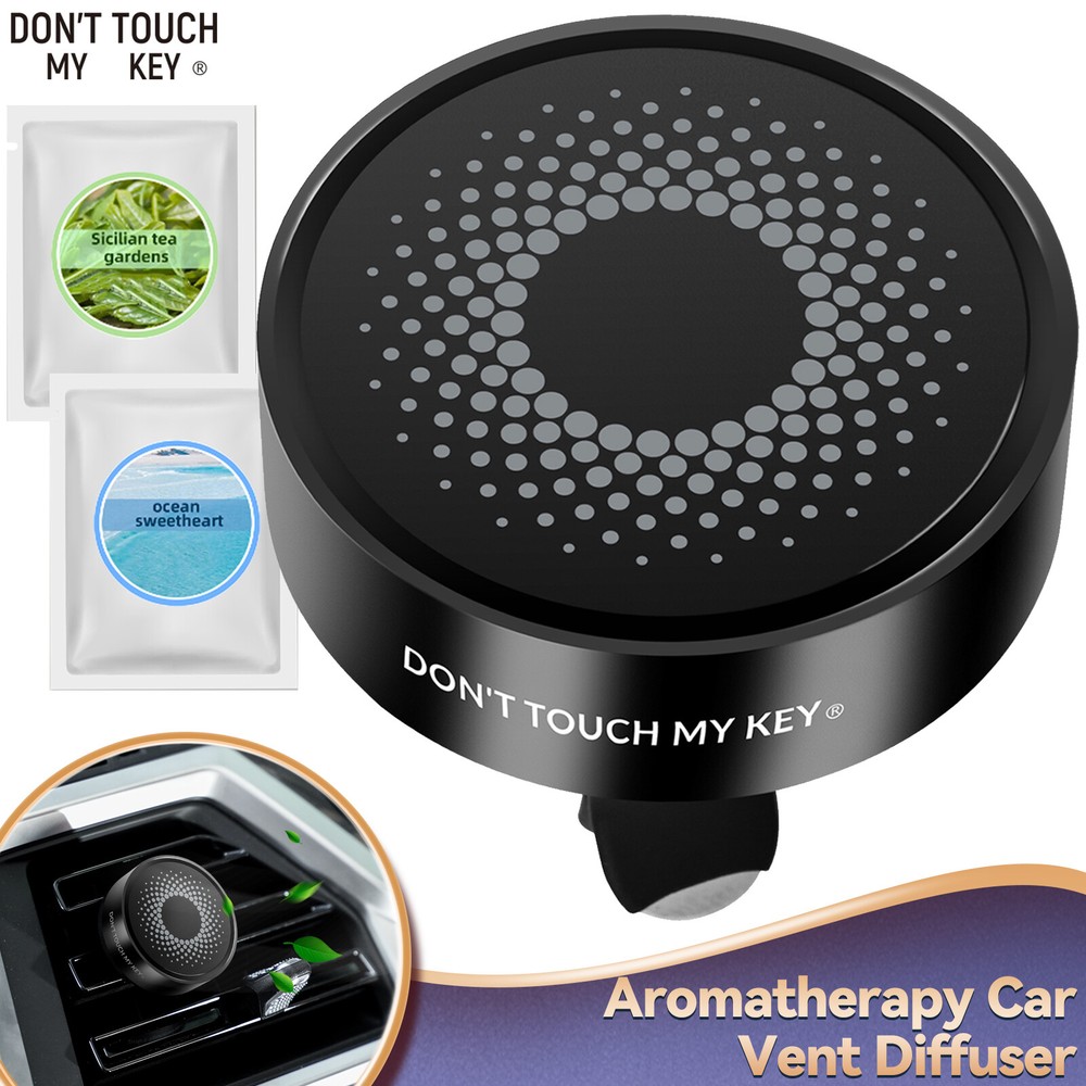Black Car Vent Clip Aromatherapy Essential Oil Diffuser Freshener