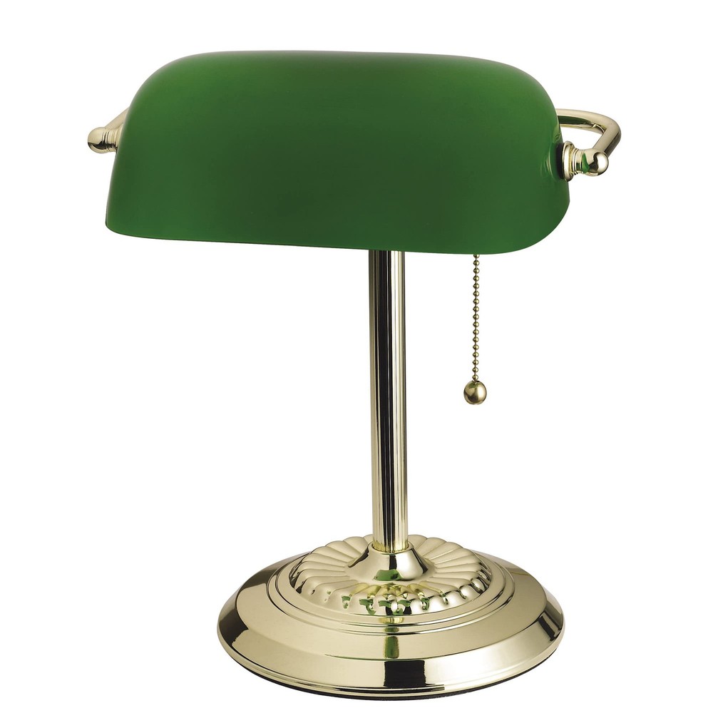 Traditional Desk Lamp, Green, Smart Home Capable for Home Office, Dorm, Apart...