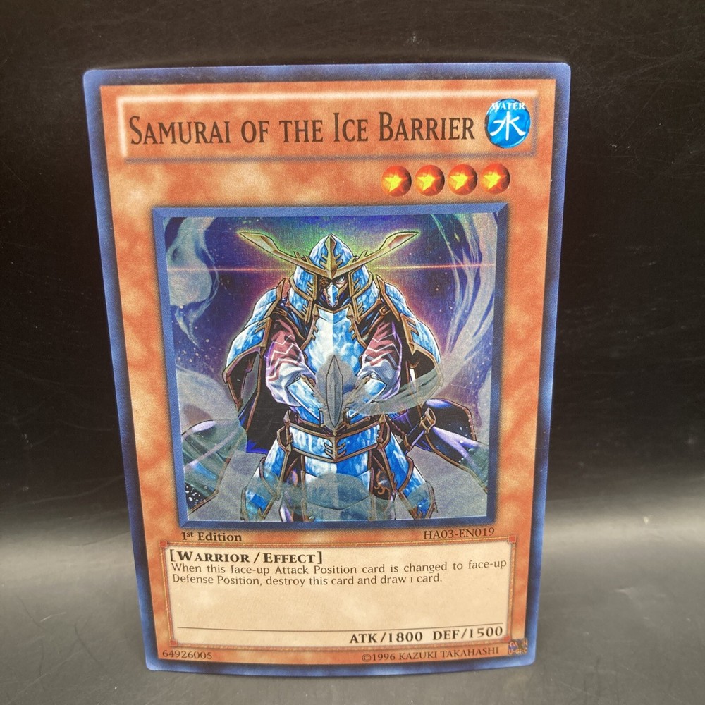Ice Barrier Samurai HA03-EN019 1st Edition Hidden Arsenal 3 Card