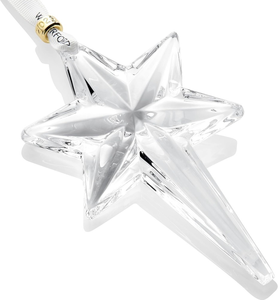 WATERFORD 2025 ANNUAL SNOWSTAR SNOWFLAKE STAR CRYSTAL ORNAMENT