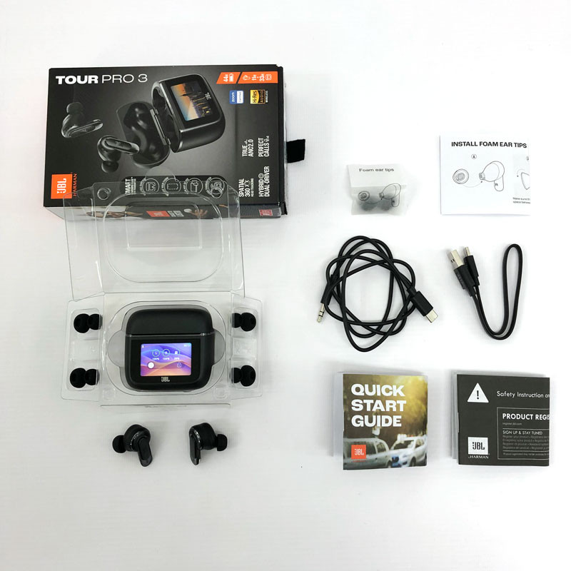 JBL Tour Pro 3 Wireless Earphones Black Model CS0675-GO0013336 Pre-Owned